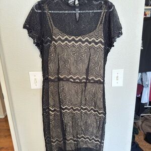 Large lace dress